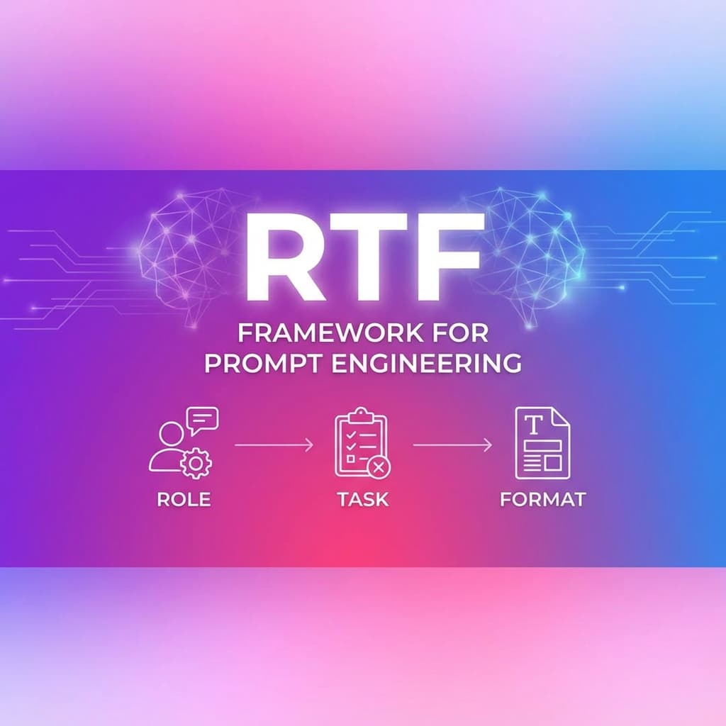 RTF Framework for Prompt Engineering: Role, Task, Format Guide for AI