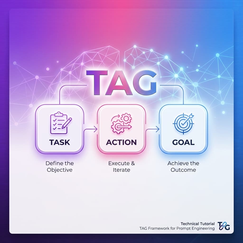 TAG Framework for Prompt Engineering: Task, Action, Goal - Minimal AI Prompting
